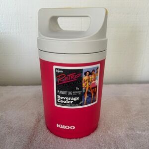 Igloo Retro Playmate Jug 1/2 Gallon Watermelon Sunshine Yellow‎ Beverage Cooler